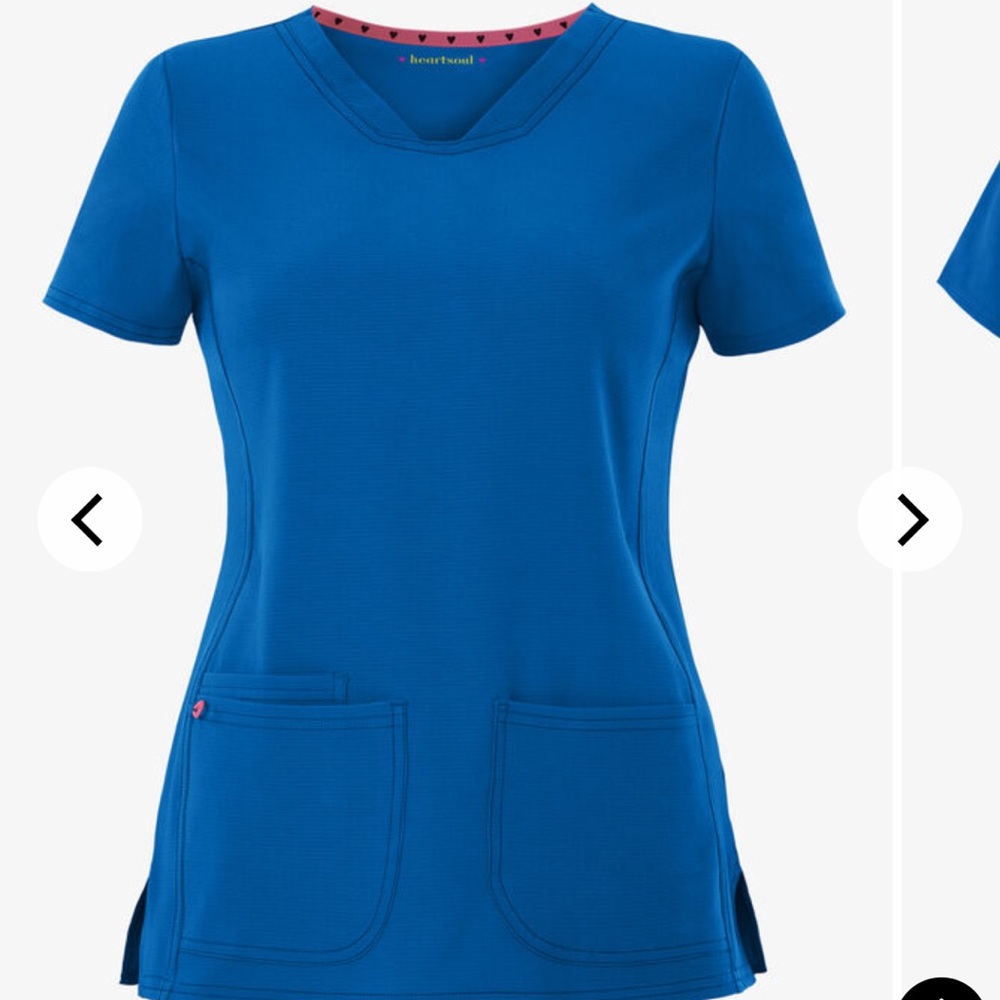Heartsoul Royal Blue scrubs set, like new!!!!
